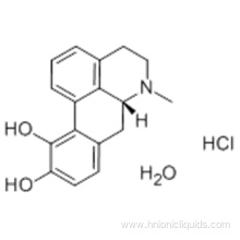 4H-Dibenzo[de,g]quinoline-10,11-diol,5,6,6a,7-tetrahydro-6-methyl-, hydrochloride, hydrate (2:2:1),( 57195826,6aR) CAS 41372-20-7